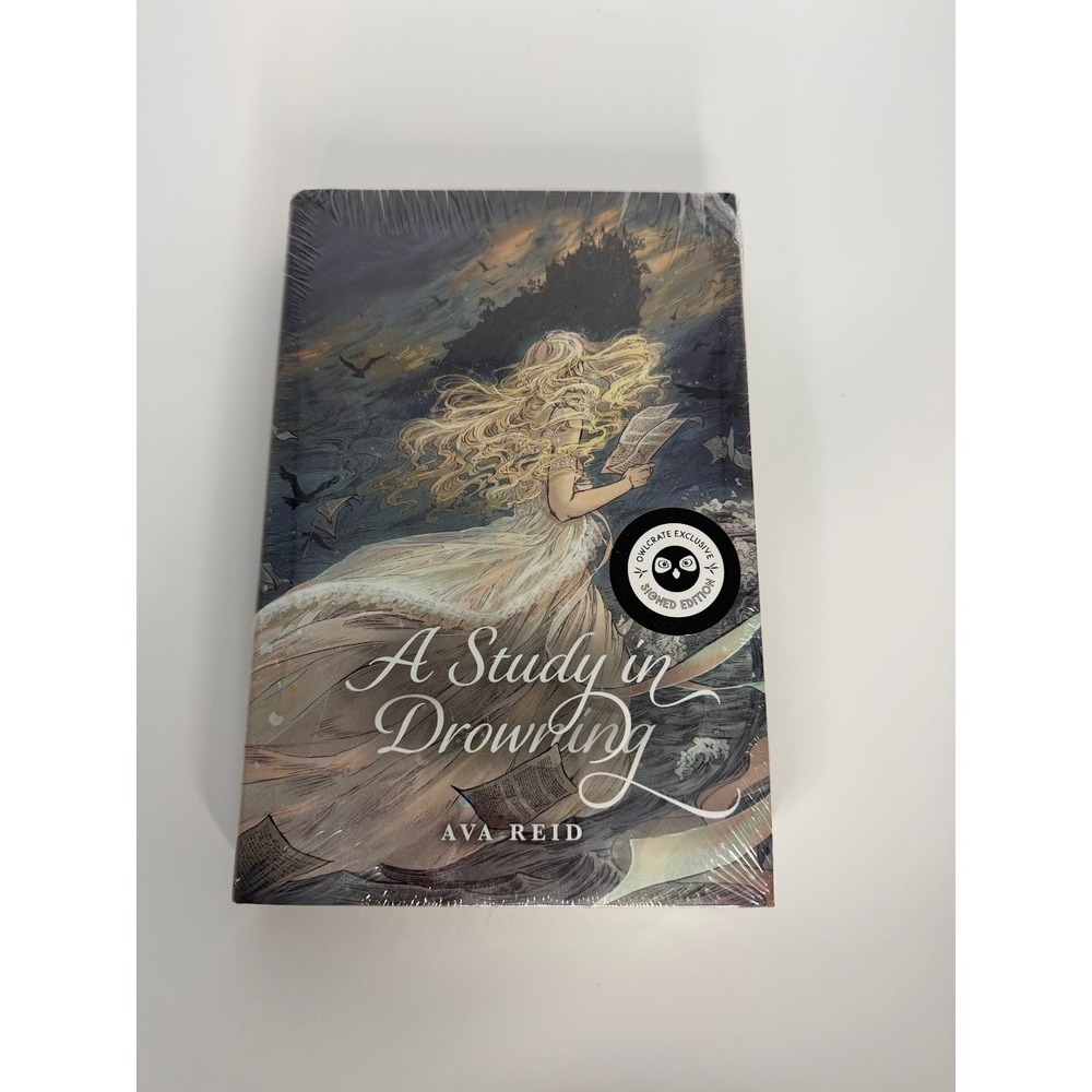 A Study in Drowning Ava Reid OwlCrate Exclusive Signed Edition Sealed Hardcover